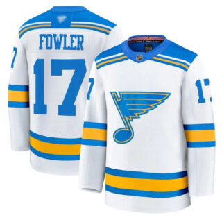 Cam Fowler Jersey #17 St. Louis Blues 2025-26 Premium Stitched White