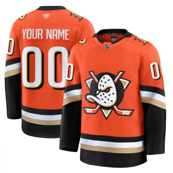 Custom Anaheim Ducks Jersey Name, Number 2025 Premium Stitched Home