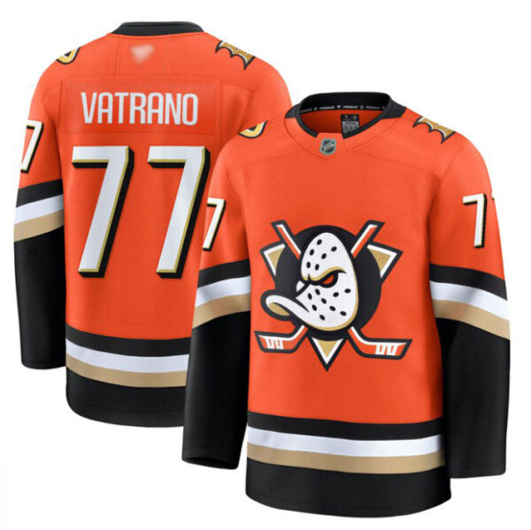 Frank Vatrano Jersey #77 Anaheim Ducks 2025 Premium Stitched Home