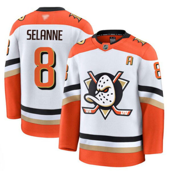 Teemu Sel?nne Jersey #8 Anaheim Ducks 2025 Premium Stitched Away