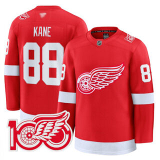 Patrick Kane Jersey #88 Detroit Red Wings 100th Anniversary Stitched Red