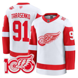Vladimir Tarasenko Jersey #91 Detroit Red Wings 100th Anniversary Stitched White
