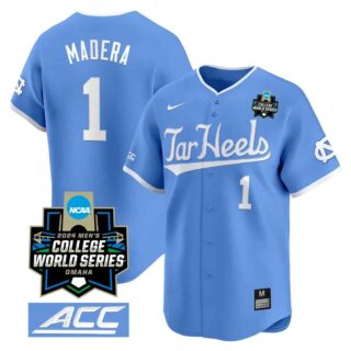 Men's North Carolina Tar Heels #1 Alex Madera Jersey