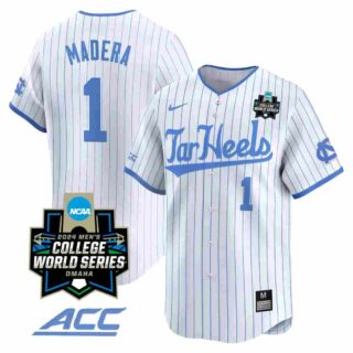 Men's North Carolina Tar Heels #1 Alex Madera Jersey