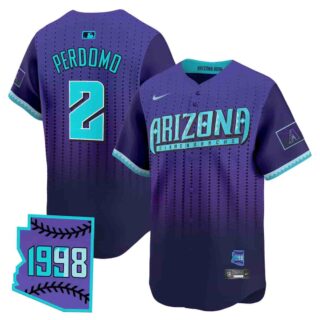 Men's Arizona Diamondbacks 2025 City Connect Vapor Premier Limited Jersey Stitched Geraldo Perdomo #2