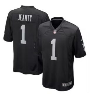 Ashton Jeanty Las Vegas Raiders Nike 2025 NFL Draft First Round Pick Game Jersey Black