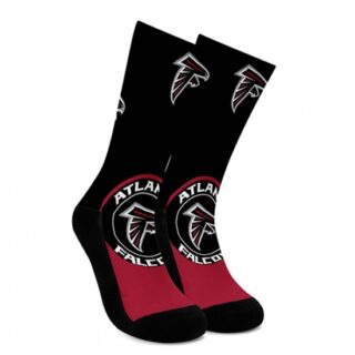 Atlanta Falconsr For Bare Feet Men's NFL Stripe Deuce Performance Crew Socks