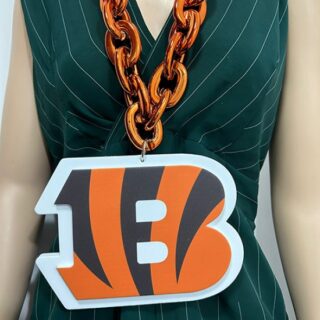 Cincinnati Bengals Oversized Superfan Chain Necklace