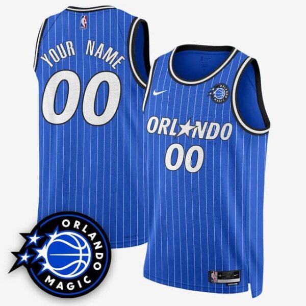Custom Men's Orlando Magic New Generation of Magic Royal Basketball Jersey All Stitched