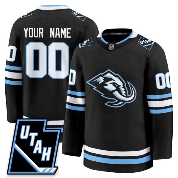 Custom Men's Utah Hockey ??Mammoth?? 2025 Limited Jersey All Stitched Black