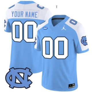 Custom North Carolina Tar Heels Jersey Name and Number Vapor Limited College Football Blue Alternate