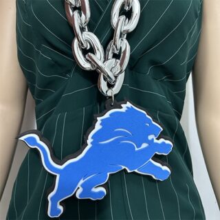 Detroit Lions Oversized Superfan Chain Necklace