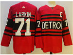 Detroit Red Wings #71 Dylan Larkin Red Reverse Retro 2.0 Jersey