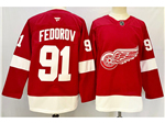Detroit Red Wings #91 Sergei Fedorov 2024 Red Jersey