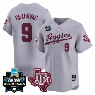 Men's Texas A&M Aggies #9 Gavin Grahovac Jersey