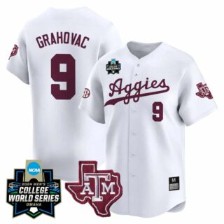 Men's Texas A&M Aggies #9 Gavin Grahovac Jersey