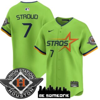Men's Houston Astros 2025 City Connect Vapor Premier Limited Jersey All Stitched green CJ Stroud #7
