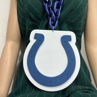 Indiana Lebos Pony Oversized Superfan Chain Necklace