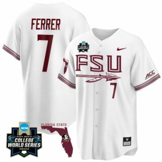 Men's Florida State Seminoles #7 Jaime Ferrer Jersey