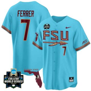 Men's Florida State Seminoles #7 Jaime Ferrer Jersey