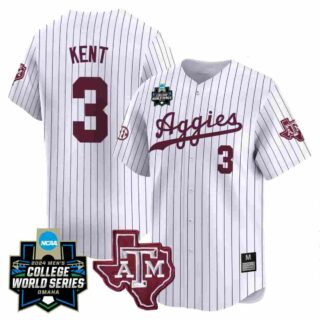 Men's Texas A&M Aggies #3 Kaeden Kent Jersey