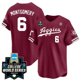 Men's Texas A&M Aggies #6 Montgomery Jersey