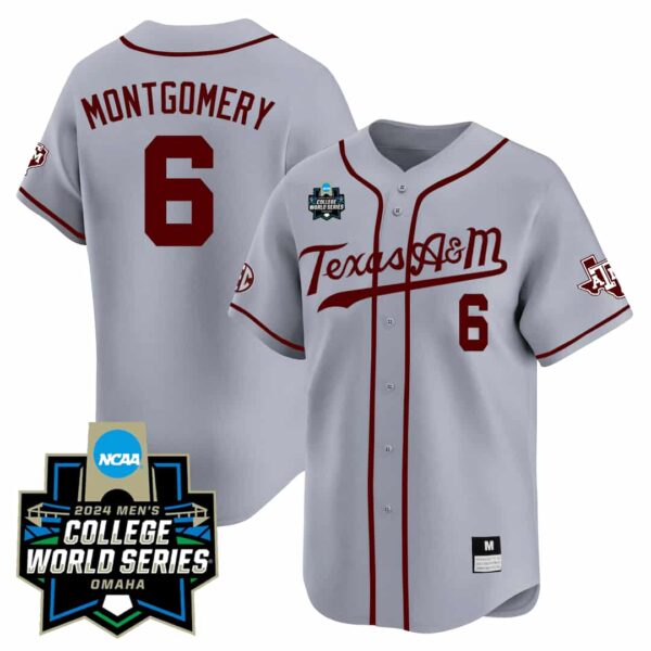 Men's Texas A&M Aggies #6 Montgomery Jersey