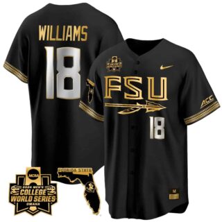 Men's Florida State Seminoles #18 Max Williams Jersey