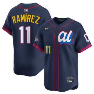 Men's American League #11 Jose Ramirez Navy 2025 All-Star Edition Limited Stitched Baseball Jersey