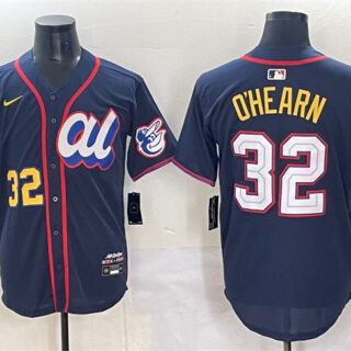 Men's American League #32 Ryan O'Hearn Navy 2025 All-Star Edition Limited Stitched Baseball Jersey