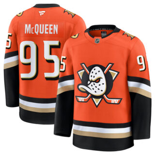 Men's Anaheim Ducks #95 Roger McQueen Orange 2024-25 Home Stitched Hockey Jersey