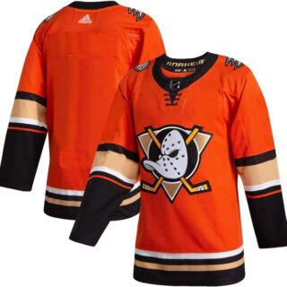 Men's Anaheim Ducks Blank Orange Stitched Jersey