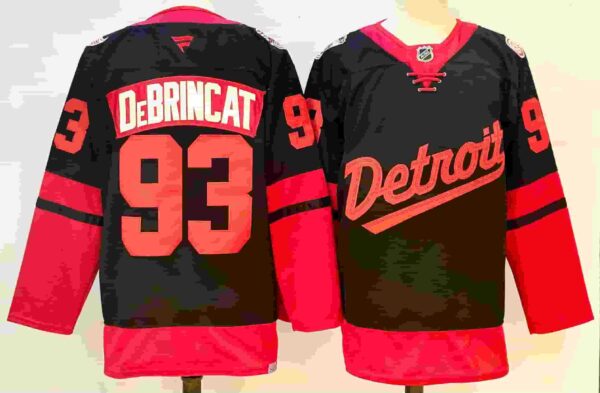 Men's Detroit Red Wings White Red 2024-25 With C Patch Stitched Jerseys