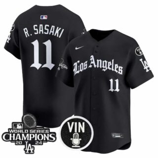Men's Dodgers 2025 LA Gothic Style Vapor Premier Limited Jersey All Stitched Roki Sasaki