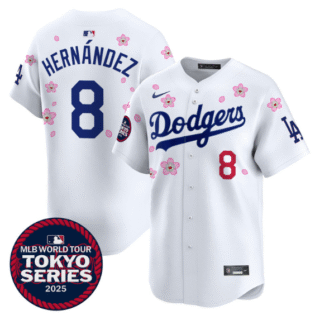 Men's Dodgers Tokyo Series 2025 Vapor Premier Limited Jersey Stitched Kike Hernandez #8