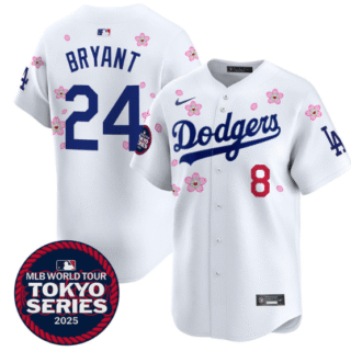 Men's Dodgers Tokyo Series 2025 Vapor Premier Limited Jersey Stitched Kobe Bryant #24