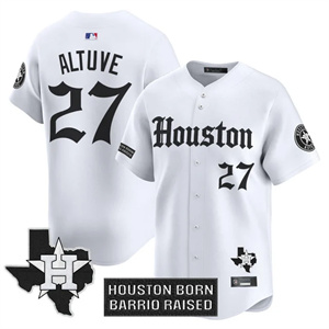 Men's Houston Astros 'Gothic Edition' Vapor Premier Limited Jersey V2 All Stitched Jose Altuve #27
