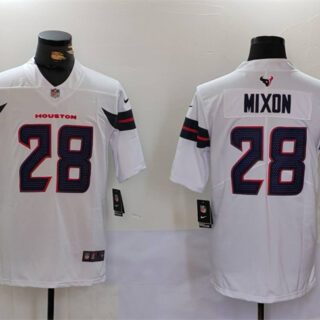 Men's Houston Texans #28 Joe Mixon White Vapor Untouchable Stitched Football Jersey