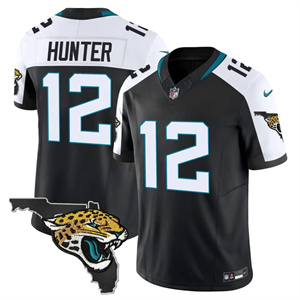 Men's Jacksonville Jaguars Florida Patch Vapor Jersey All Stitched Travis Hunter 12