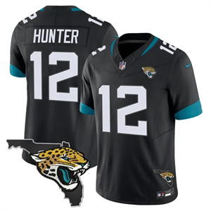 Men's Jacksonville Jaguars Florida Patch Vapor Jersey All Stitched Travis Hunter #12