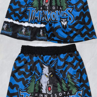 Men's Minnesota Timberwolves Black 2025 Shorts (Run Small)