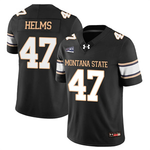 Men's Montana State Bobcat #47 George Helms Football Jersey All Stitched