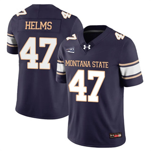 Men's Montana State Bobcat #47 George Helms Football Jersey All Stitched
