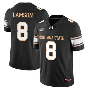 Men's Montana State Bobcat #8 Justin Lamson Football Jersey All Stitched
