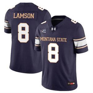 Men's Montana State Bobcat #8 Justin Lamson Football Jersey All Stitched