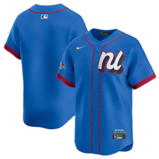 Men's National League Blank Blue 2025 All-Star Limited Stitched Baseball Jersey