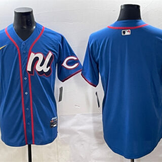 Men's National League Cincinnati Reds Blank Blue 2025 All-Star Edition Limited Stitched Baseball Jersey