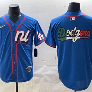 Men's National League Los Angeles Dodgers Team Big Logo Blue 2025 All-Star Edition Limited Stitched Baseball Jersey