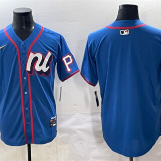 Men's National League Pittsburgh Pirates Blank Blue 2025 All-Star Edition Limited Stitched Baseball Jersey