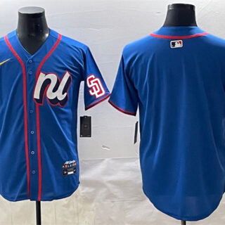 Men's National League San Diego Padres Blank Blue 2025 All-Star Edition Limited Stitched Baseball Jersey